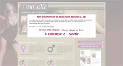 Desktop Screenshot of duosexe.com